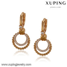 92900 xuping 18k gold plated jewelry fancy women earring for christmas gifts